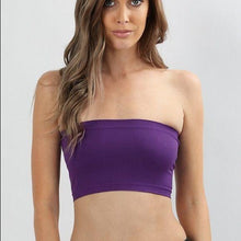 Load image into Gallery viewer, Wholesale: 3 Pack: Stasia Bandeau Seamless Tube Crop Bra Tops
