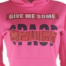 Load image into Gallery viewer, Wholesale 2PK or 4PK: Stasia Space: Give Me Some Hoodie Neon Pink Plus Size Dress
