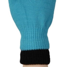 Cargar imagen en el visor de la galería, Wholesale 4 Pack: Stasia Neon: Color Block Black Contrast Double layered knit Finger Mittens
