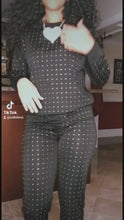 Load and play video in Gallery viewer, Wholesale 2 Pack: Callie Bling: Rhinestone Top &amp; Pant Jogger Sets

