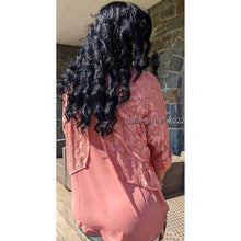 Charger l&#39;image dans la galerie, Wholesale 3 Pack: Elaine Blushing: Sheer Rosy Lace Mauve Pink Floral Button Up Blouse

