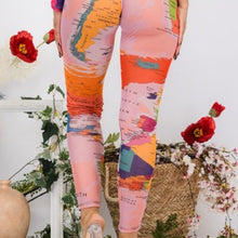 Carica l&#39;immagine nel visualizzatore di Gallery, Wholesale 3Pack: Stasia Global Rainbow Mesh See-thru Blush Pink World Map Zip-Up Romper Jumpsuit

