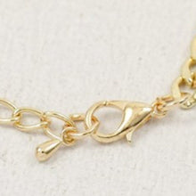 Load image into Gallery viewer, Wholesale 2Pack: Callie Cross: For the Love of Christ Rhinestone Bling Cross Gold Link Bracelet
