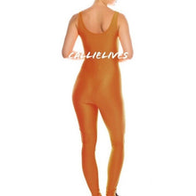 Load image into Gallery viewer, Wholesale 2Pack: Xena Liquid Autumn Blaze Shiny Biker Yoga Catsuit
