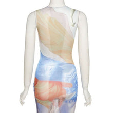 Load image into Gallery viewer, Xena Sheer: Exhibit Mesh Sleeveless Midi Coverup Tunic Dress Small Medium
