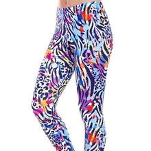 Load image into Gallery viewer, Wholesale 4Pack: Stasia Wild &amp; Dotted: Polka Dot Rainbow Cheetah Leopard Animal Leggings
