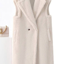 Load image into Gallery viewer, Miz Ready or Not: Winter White Ivory Faux Sherpa Fur Trench Vest  L/XL
