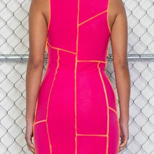 Load image into Gallery viewer, Stasia Cut &amp; Sewn: ASYMMETRICAL Strappy Laced-Up Mini Dress Medium
