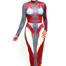 Lade das Bild in den Galerie-Viewer, Stasia 3006 Bikini Body: Printed Bodycon Sexy Stretch Dress
