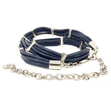 Ladda upp bild till gallerivisning, Wholesale 4 PK: Elaine on the Hook: Silver Buckle Skinny Chain Vegan Leather Belt
