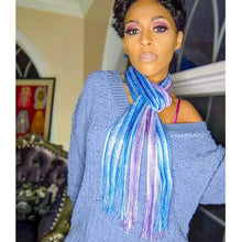 Load image into Gallery viewer, Wholesale 4PK: Callie Shimmery Metallic Long Layering Scarves
