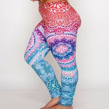 Load image into Gallery viewer, Wholesale 4 Pack: Stasia Ombre Mandala: Henna Tattoo 3D illusion Graphic Leggings XL
