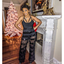 Charger l&#39;image dans la galerie, Xena Fringe Sequin: Bandage Sheer Romper Jumper, Rompers and Catsuits, CallieLives 
