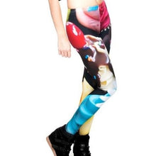 Load image into Gallery viewer, Wholesale 4 Pack: Stasia Sprinkles: Sweet Cupcake 3D Illusion Graphic Leggings
