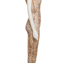 Carica l&#39;immagine nel visualizzatore di Gallery, Wholesale 2 Pack: Xena Sheer: Wild Cheetah Mesh Sleeveless Maxi Coverup Dress
