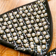 Load image into Gallery viewer, Wholesale 2Pack: Callie Diamonds &amp; Pearls: Rhinestone Black Bikini
