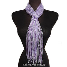 Carica l&#39;immagine nel visualizzatore di Gallery, Wholesale 4PK: Callie Shimmery Metallic Long Layering Scarves

