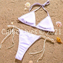 Cargar imagen en el visor de la galería, Wholesale: 3 Pack: Callie Bling: Rhinestone Jeweled String Bikini
