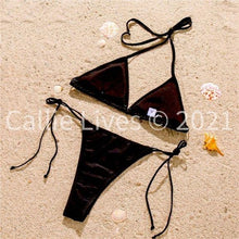 Carica l&#39;immagine nel visualizzatore di Gallery, Wholesale: 3 Pack: Callie Bling: Rhinestone Jeweled String Bikini
