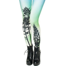 Load image into Gallery viewer, Wholesale 4 Pack: Miz Aurora: Northern Lights 3D illusion Graphic Leggings XL
