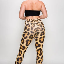 Load image into Gallery viewer, Wholesale 4 Pack: Miz Plus: Panther Fur Skin Animal Print 3D illusion Leggings XL
