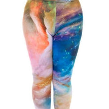 Load image into Gallery viewer, Wholesale 4 Pack: Stasia Galaxy: Rainbow Swirl 3D illusion Graphic Leggings XL
