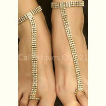 Load image into Gallery viewer, Wholesale: 5 Pack: Callie Beach Queen: Rhinestone Toe and Ankle Jewelry
