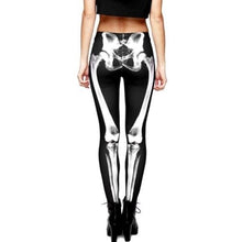 Carica l&#39;immagine nel visualizzatore di Gallery, Wholesale 4 Pack: Miz Bones: X-Ray Skeleton Legs 3D illusion Graphic Leggings XL
