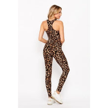 Carica l&#39;immagine nel visualizzatore di Gallery, Wholesale 4 Pack: Callie Wild Cheetah Activewear Racerback Crop Top &amp; Leggings
