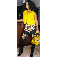 Load image into Gallery viewer, Wholesale 3Pack: Callie Vested: Faux Fur Cropped Bold Yellow Vegan Vests

