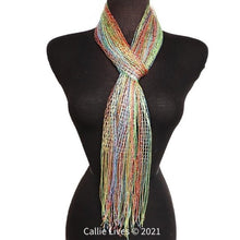 Charger l&#39;image dans la galerie, Wholesale 4PK: Callie Shimmery Metallic Long Layering Scarves
