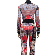 Carica l&#39;immagine nel visualizzatore di Gallery, Wholesale 3 Pack: Callie Amaryllis: African Floral Purple Print Pantsuit Set
