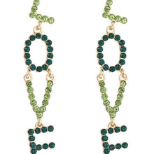 Cargar imagen en el visor de la galería, Wholesale 3 Pack: Callie LOVE: Stacked &amp; Dangling Jeweled Rhinestone Earrings
