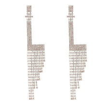 Lade das Bild in den Galerie-Viewer, Wholesale 3 PK: Callie Bling: Gold or Silver Tone Letter L Crystal Rhinestone Earrings
