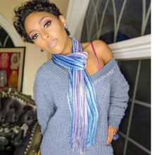 Charger l&#39;image dans la galerie, Wholesale 4PK: Callie Shimmery Metallic Long Layering Scarves
