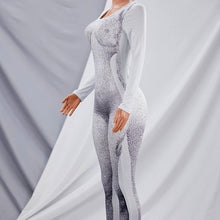 Carica l&#39;immagine nel visualizzatore di Gallery, Xena See Me: Plus Size Play Tricks Naked XRay Bodycon Romper Jumpsuit
