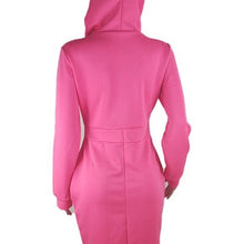 Carica l&#39;immagine nel visualizzatore di Gallery, Wholesale 2PK or 4PK: Stasia Space: Give Me Some Hoodie Neon Pink Plus Size Dress
