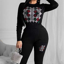 Load image into Gallery viewer, Wholesale 3 Pack: Callie Bling: Rhinestone Ornament Bodycon Jogger Set
