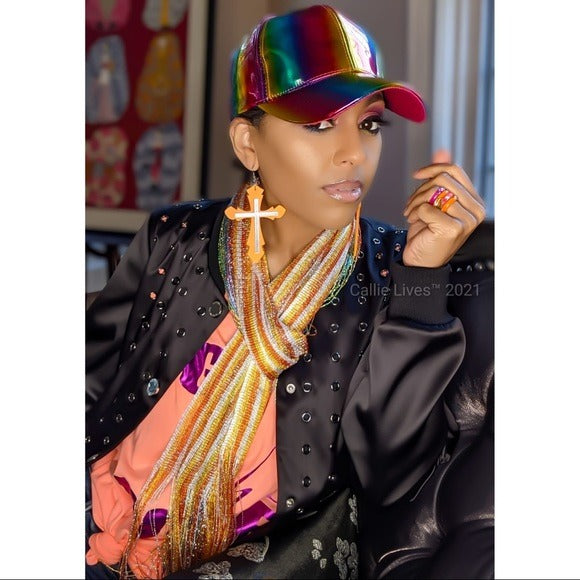 Wholesale 4PK: Callie Shimmery Metallic Long Layering Scarves