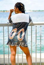 Load image into Gallery viewer, Callie: Double 0 Hustle Sequin Jersey Shirt Dress, Dresses, CallieLives 

