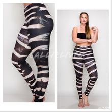 Load image into Gallery viewer, Wholesale Miz Plus: Zebra Fur 3D illusion Print Leggings XL, Leggings &amp; Joggers, CallieLives 
