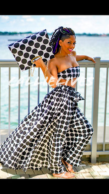 Callie Circle Maxi: Ankara Bandeau & Skirt Set, Sets, CallieLives 