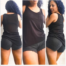 Load image into Gallery viewer, Elaine After Work: SHEER Tank Top Black Mesh Flirty, Tops, CallieLives 
