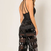 Charger l&#39;image dans la galerie, Xena Fringe Sequin: Bandage Sheer Romper Jumper, Rompers and Catsuits, CallieLives 
