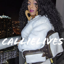 Load image into Gallery viewer, Callie Cowhide: Leather Brown White Messenger Bag, Hats, High Heels &amp; Hand Bags, CallieLives 
