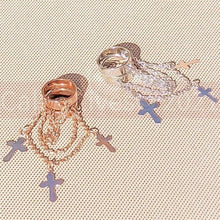 Carica l&#39;immagine nel visualizzatore di Gallery, Wholesale 5Pack: Callie Christian: Triple Chain Layer Charm Rings
