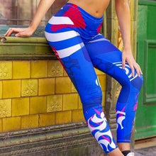 Load image into Gallery viewer, Callie Symmetric Windmill Star 3D Graphic Leggings M
